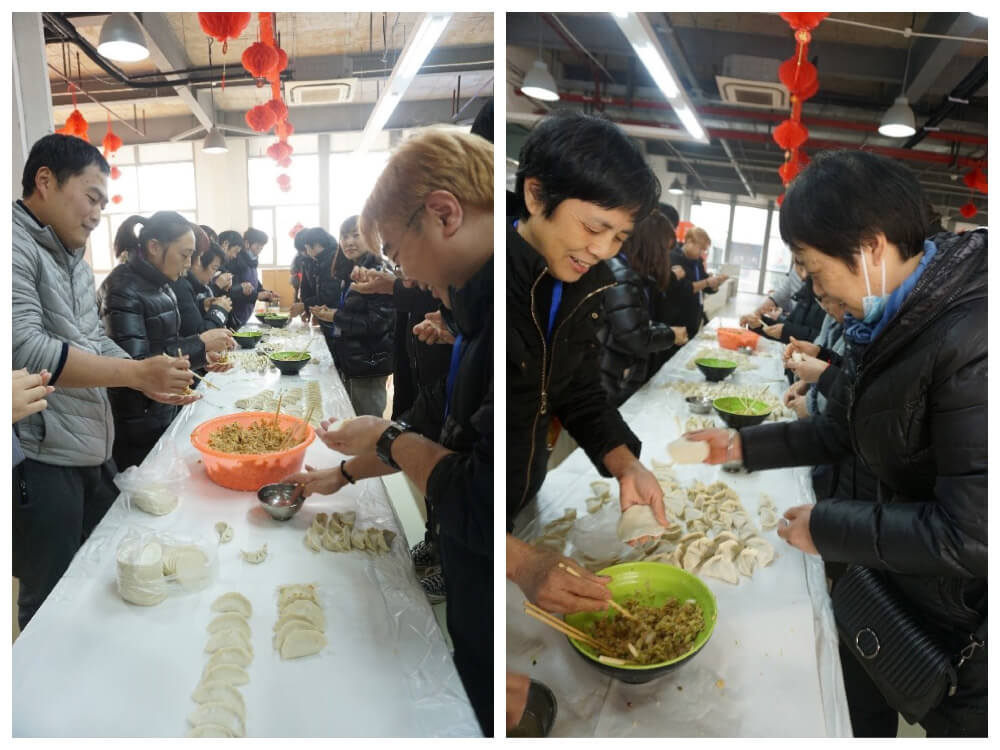 除夕当天举行“包饺子，迎除夕”活动